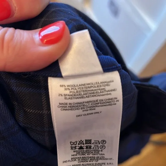 Brooks Brothers Women's Blue Tartan Shirt Dress-Sz 8 - Picture 9 of 9